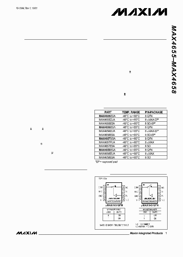 MAX4658_927759.PDF Datasheet