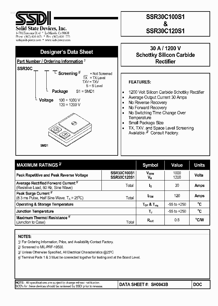 SSR30C100S1_1659127.PDF Datasheet