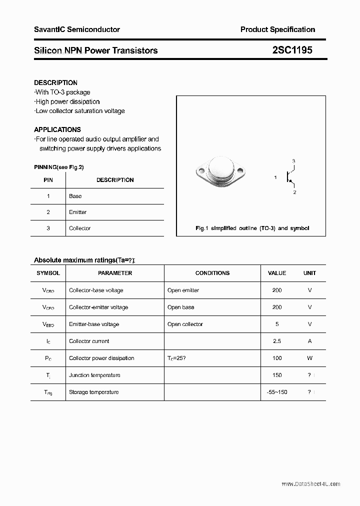 2SC1195_1660146.PDF Datasheet