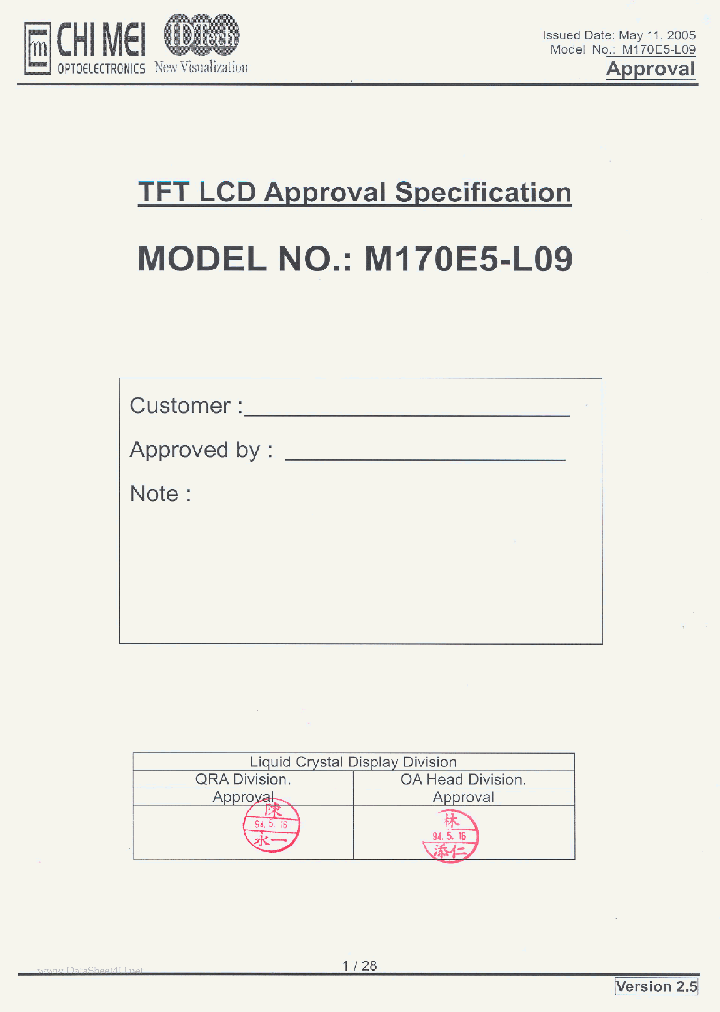 M170E5-L09_1677057.PDF Datasheet