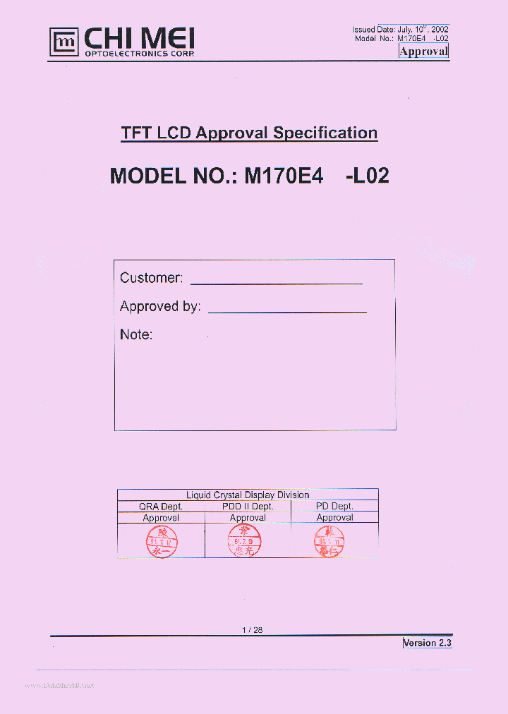 M170E4-L02_1677055.PDF Datasheet