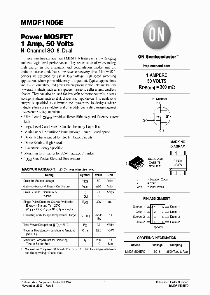 MMDF1N05E-D_1952877.PDF Datasheet