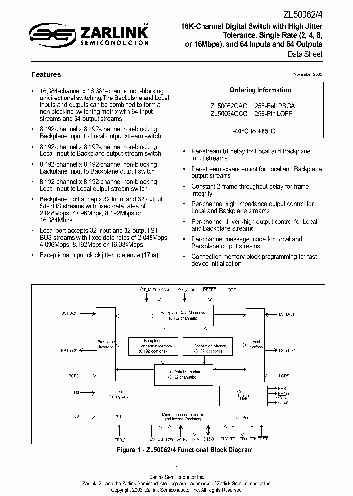 ZL50064_2037959.PDF Datasheet