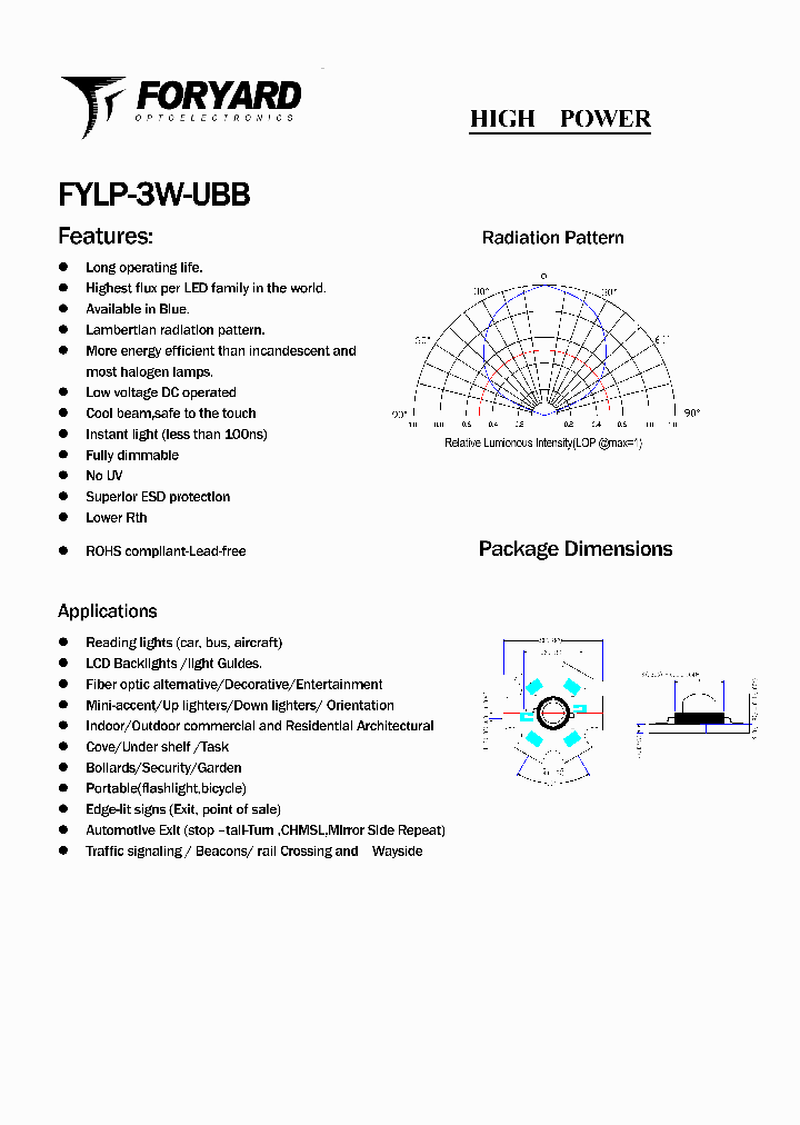FYLP-3W-UBB_2149197.PDF Datasheet