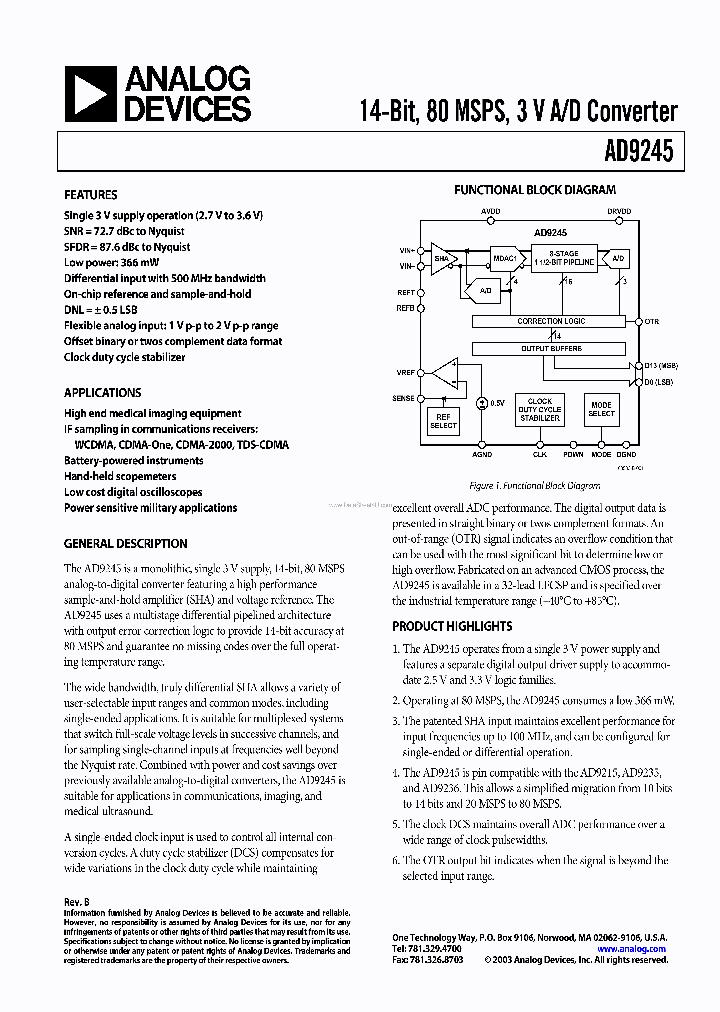 AD9245_2167903.PDF Datasheet