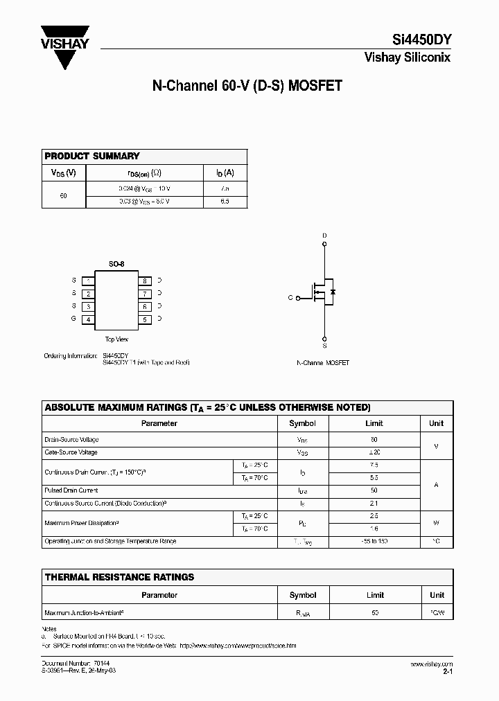 SI4450DY_2218649.PDF Datasheet