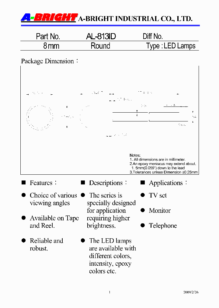 AL-813ID09_2255030.PDF Datasheet