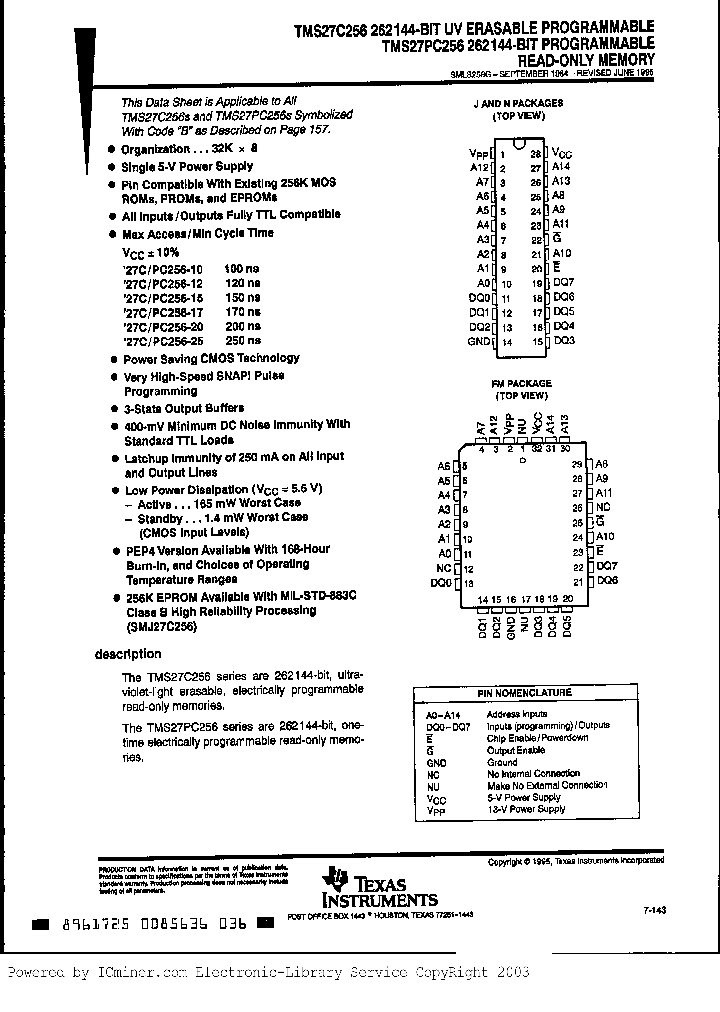 TMS27PC256-17FML4_2537686.PDF Datasheet