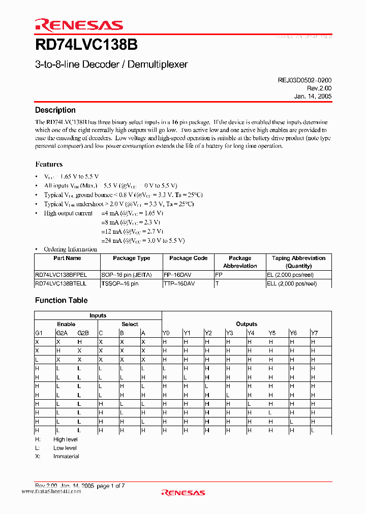 RD74LVC138B_2561708.PDF Datasheet