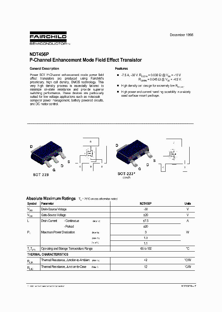 NDT456PNL_2700174.PDF Datasheet