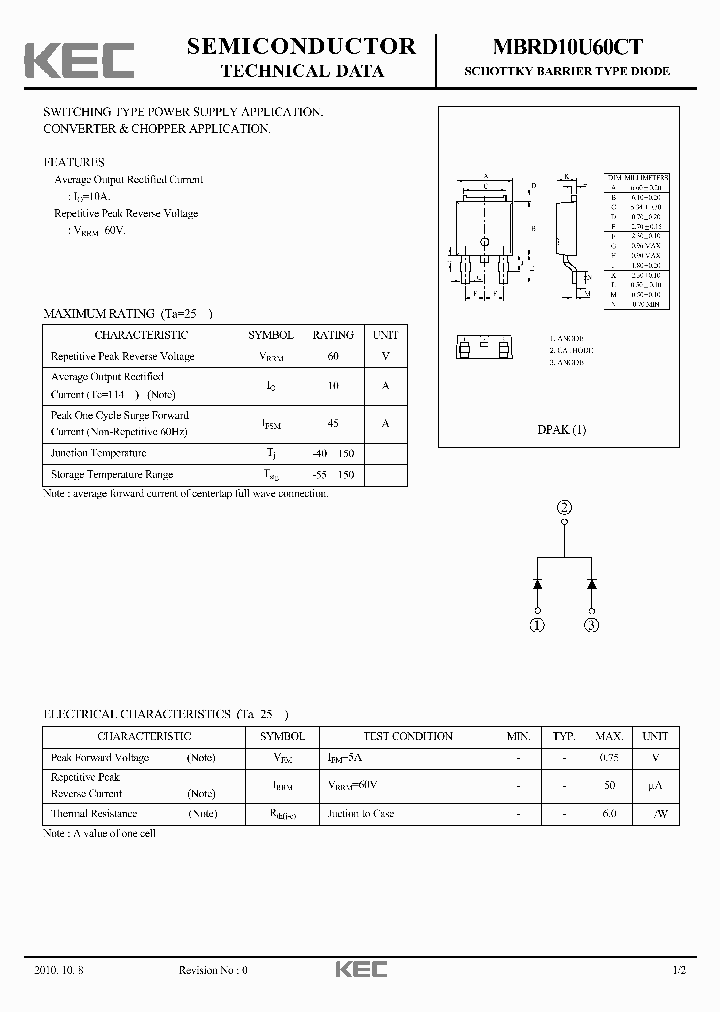 MBRD10U60CT_2975083.PDF Datasheet