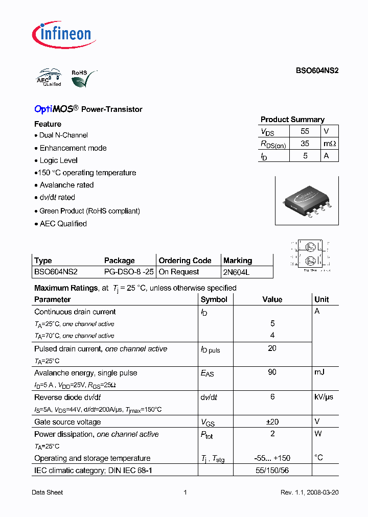 BSO604NS208_3122577.PDF Datasheet