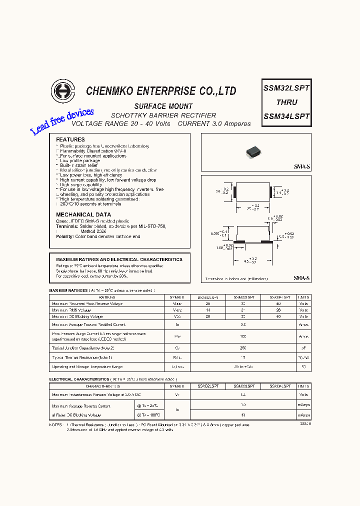 SSM34LSPT_3126022.PDF Datasheet