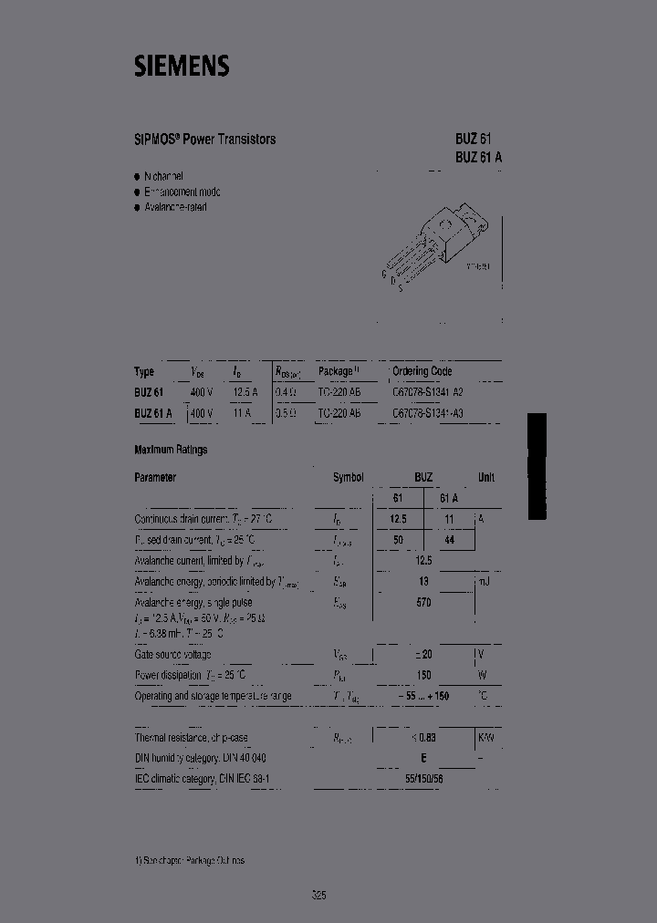 BUZ61-E3046_3773819.PDF Datasheet