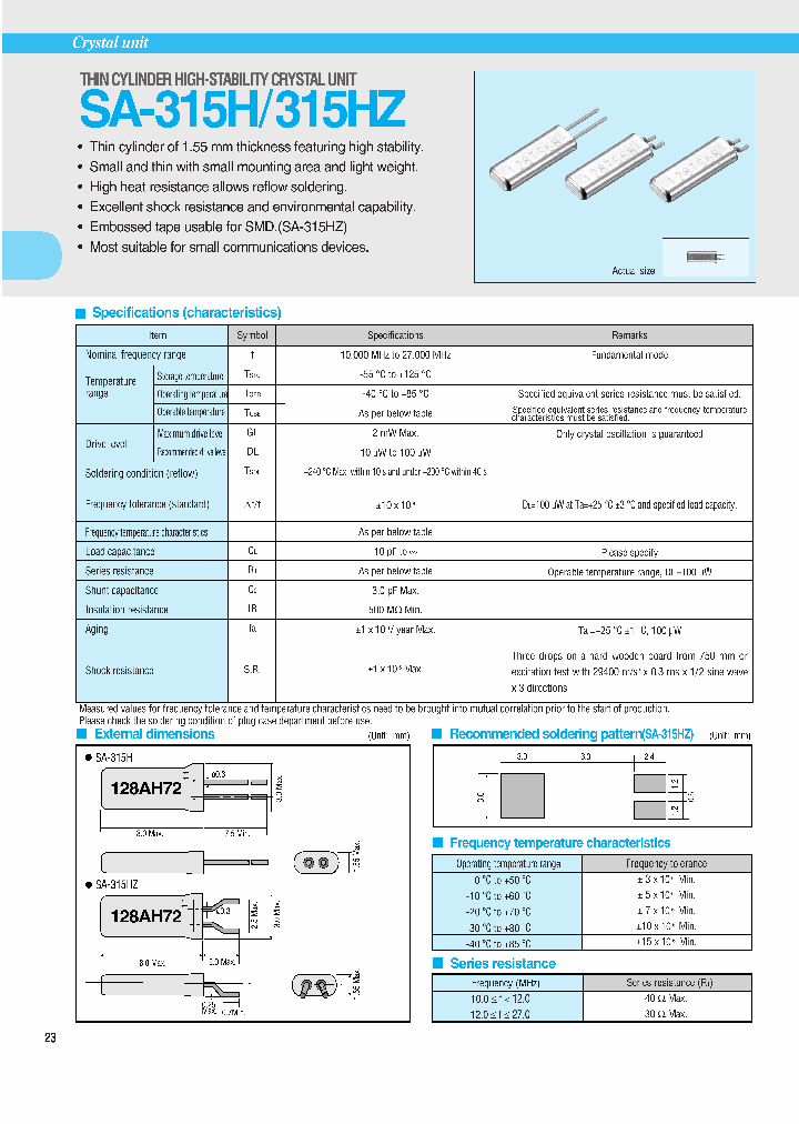 SA-315HZFREQF03S-A5_3780139.PDF Datasheet