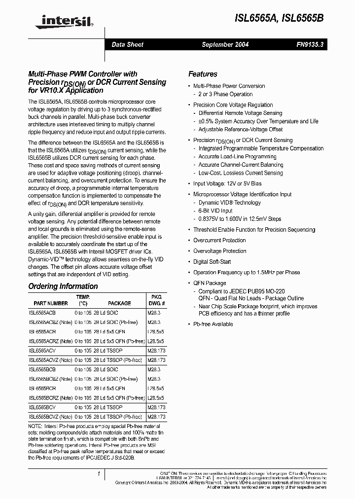 ISL6565B_3812674.PDF Datasheet