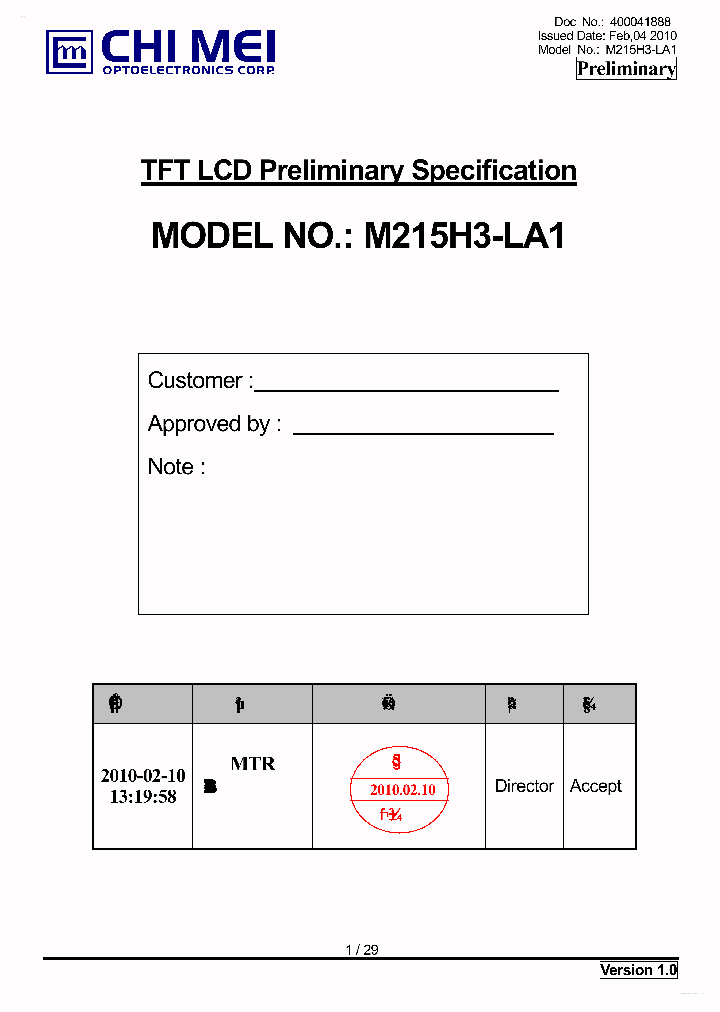 M215H3-LA1_4181966.PDF Datasheet