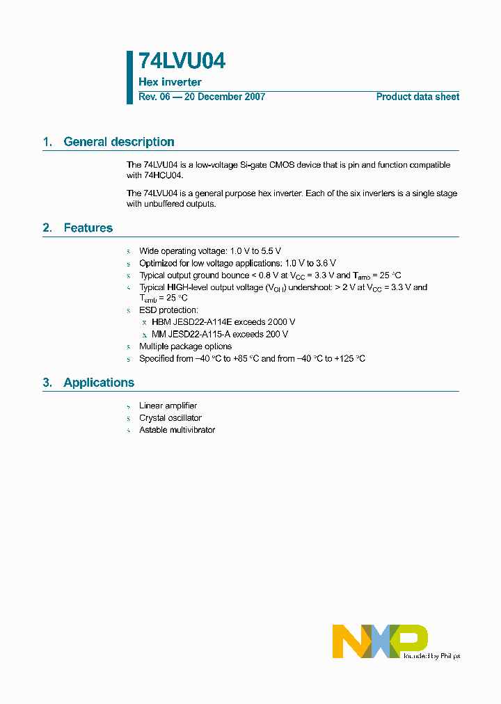 74LVU04BQ115_4047027.PDF Datasheet