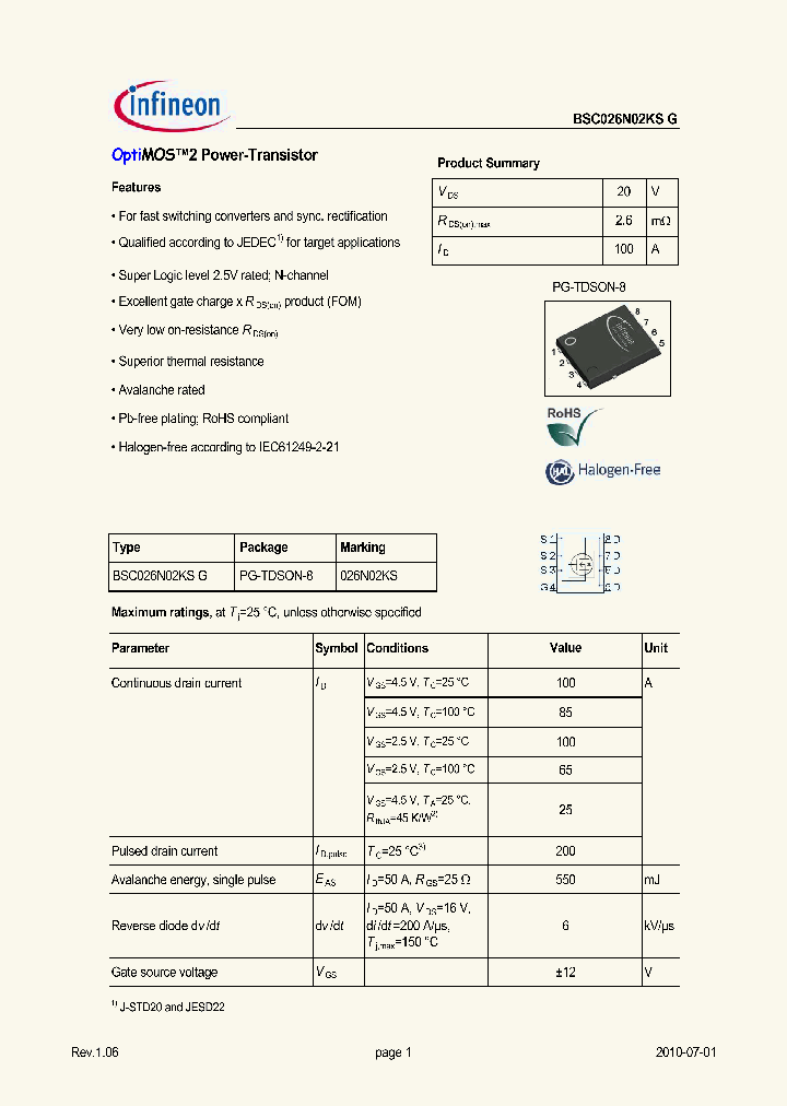 BSC026N02KSG_4390127.PDF Datasheet