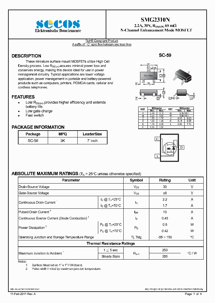 SMG2310N_4563235.PDF Datasheet