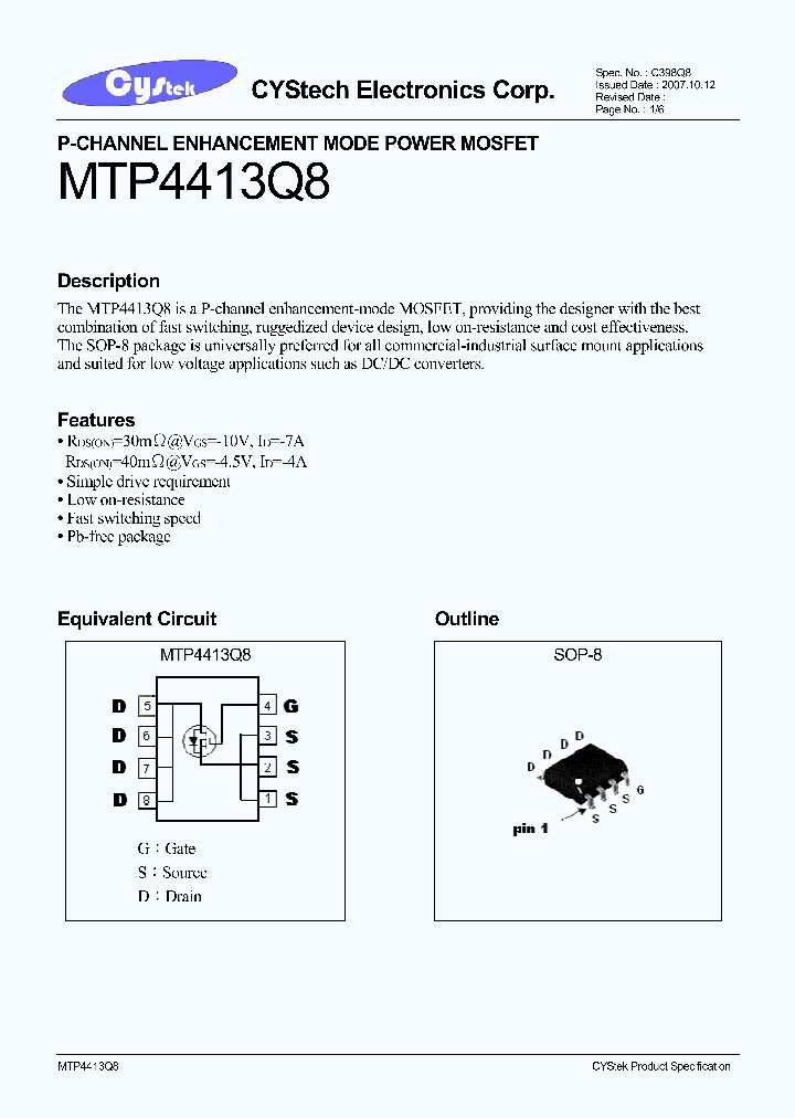 MTP4413Q8_4572080.PDF Datasheet