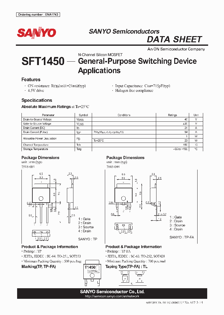 SFT1450_4683527.PDF Datasheet