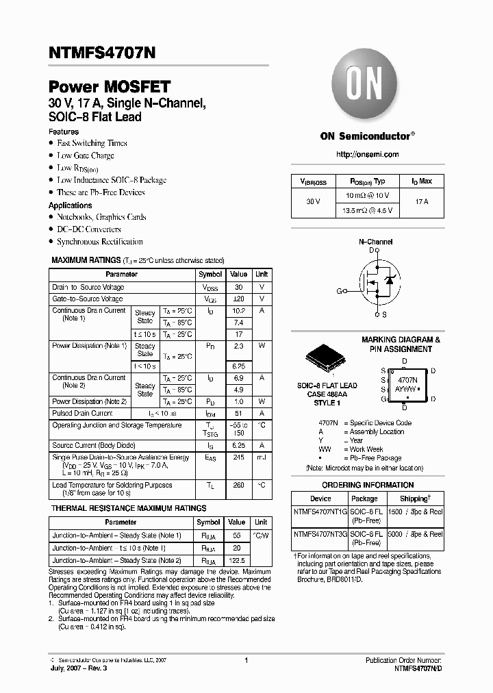 NTMFS4707NT3G_4945838.PDF Datasheet