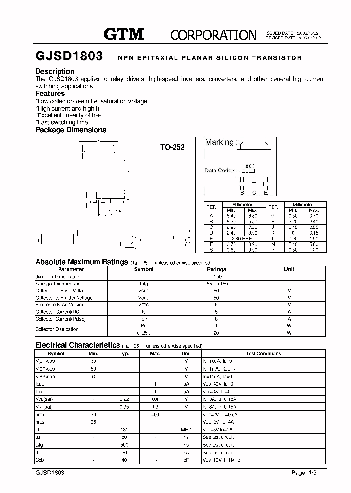 GJSD1803_4953231.PDF Datasheet