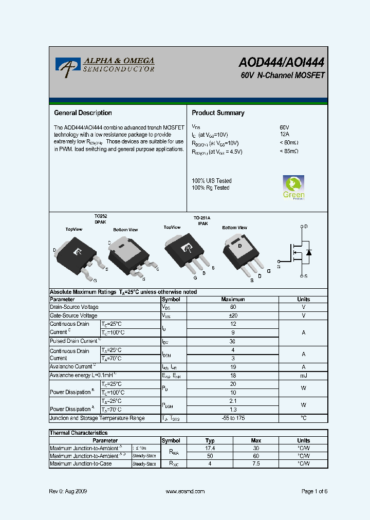 AOI444_5394103.PDF Datasheet