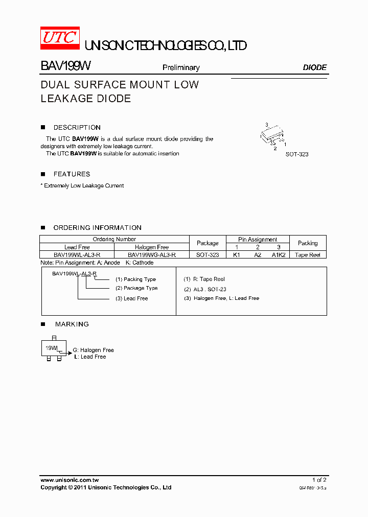 BAV199W_5407317.PDF Datasheet