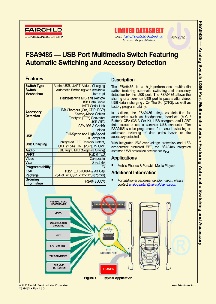 FSA9485_5455552.PDF Datasheet