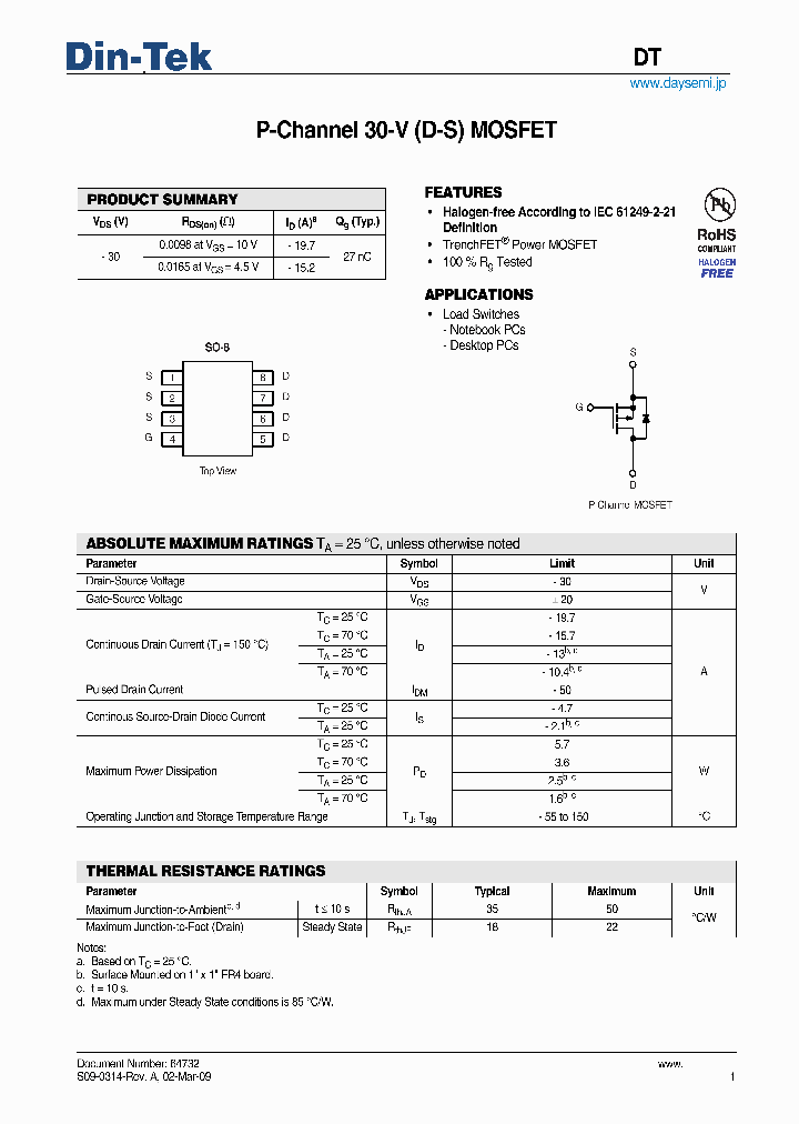 DTM4425_5490900.PDF Datasheet