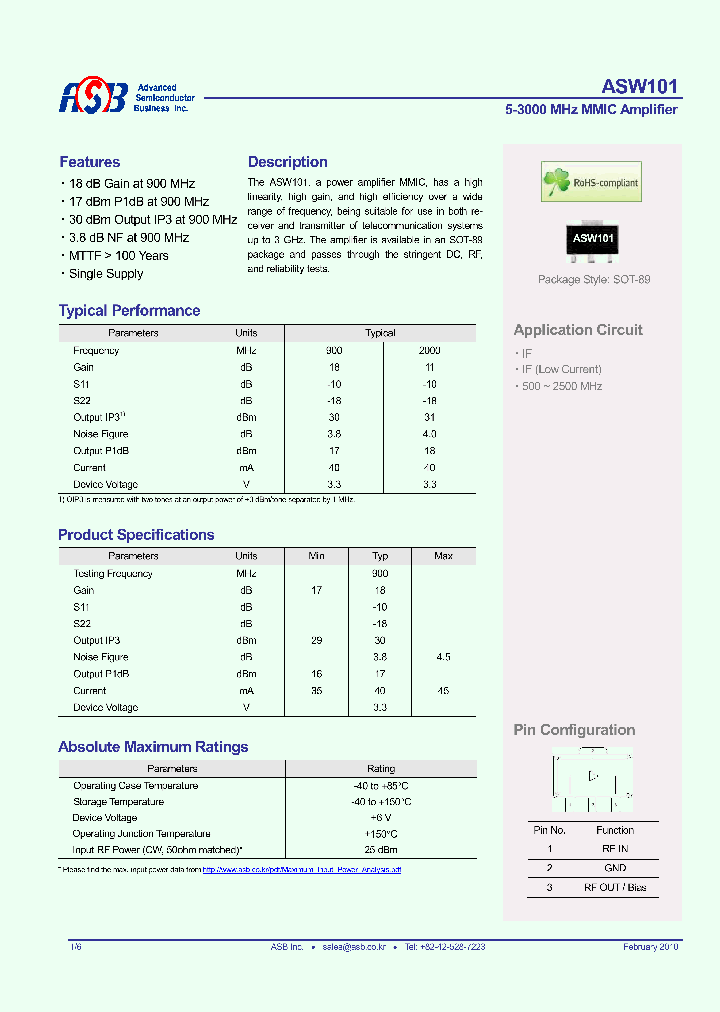 ASW101_5518936.PDF Datasheet