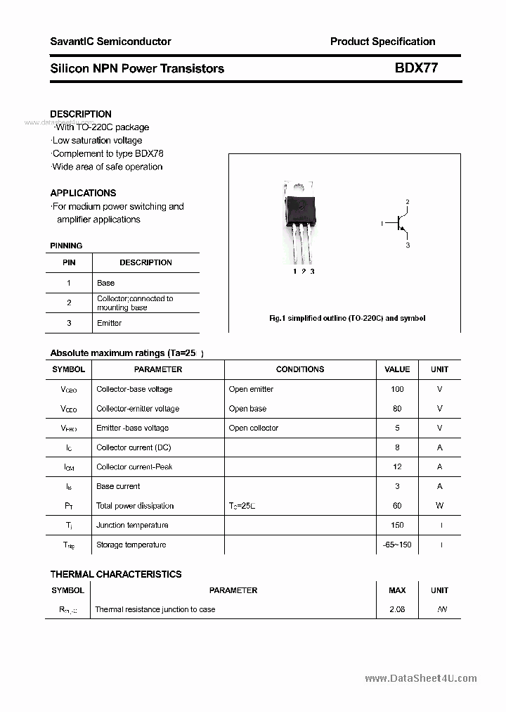 BDX77_5536610.PDF Datasheet