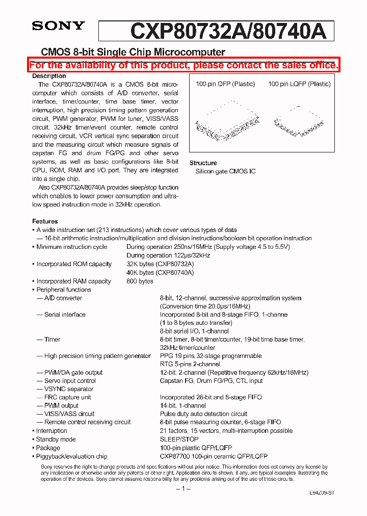 CXP80732A_5617579.PDF Datasheet