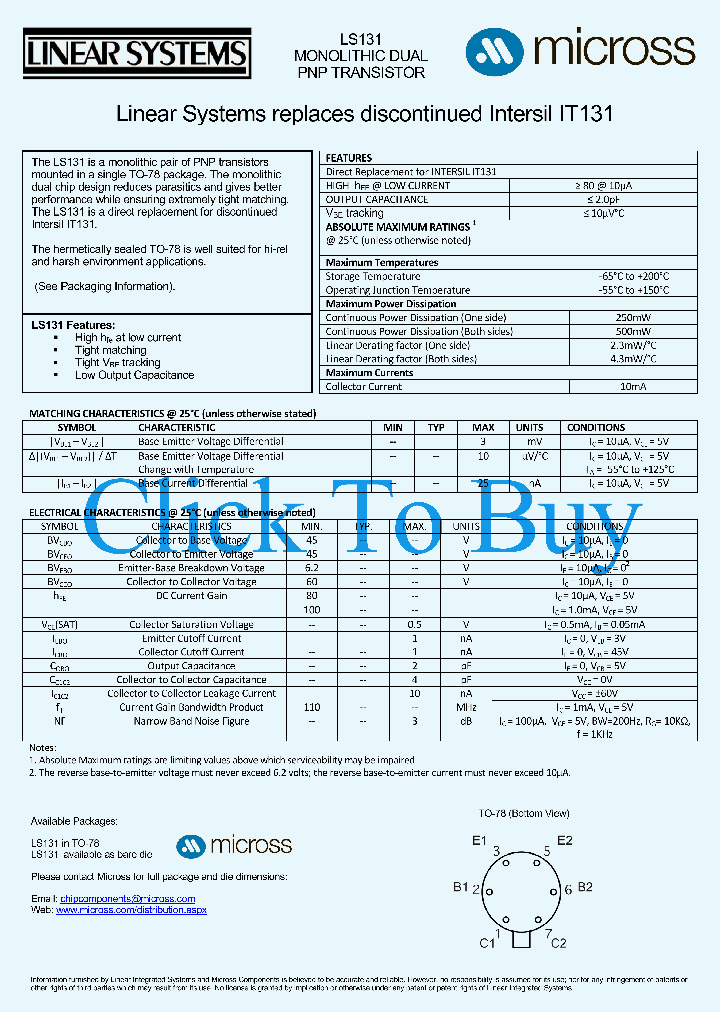 LS131TO-78_5619663.PDF Datasheet