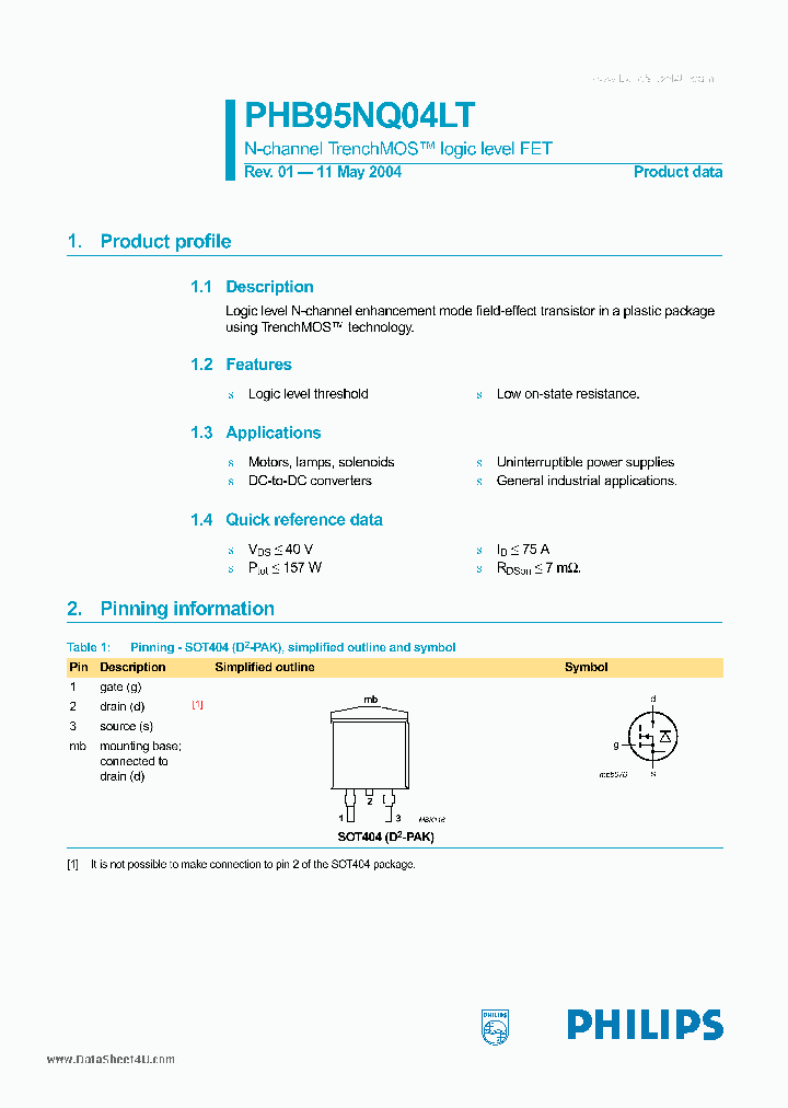 PHB95NQ04LT_5665928.PDF Datasheet