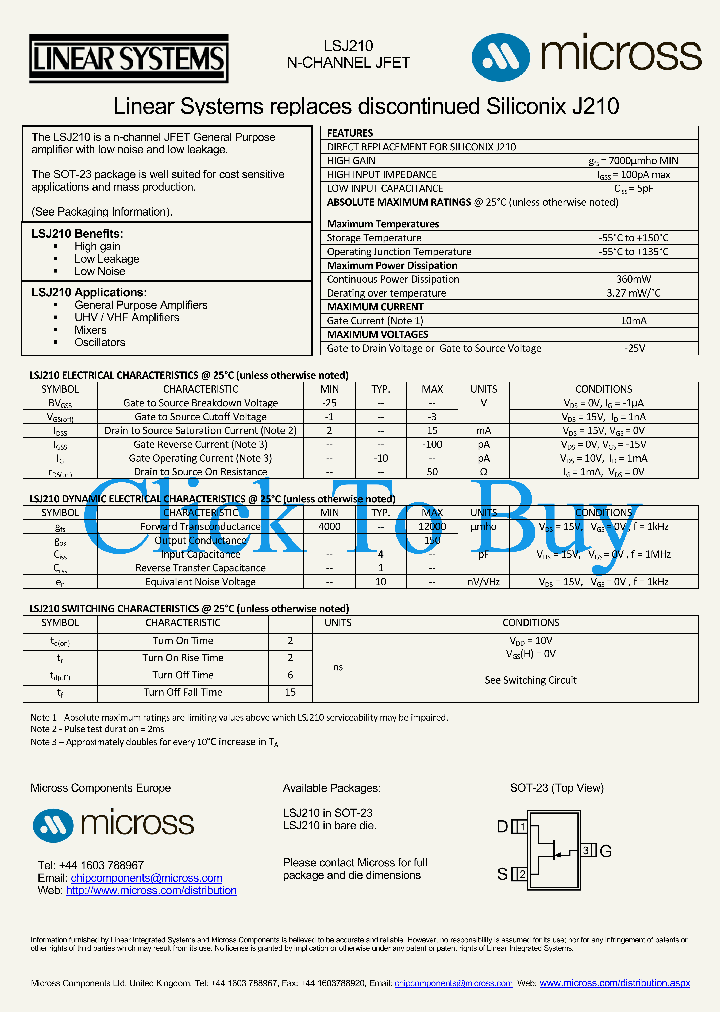 LSJ210SOT-23_5686709.PDF Datasheet