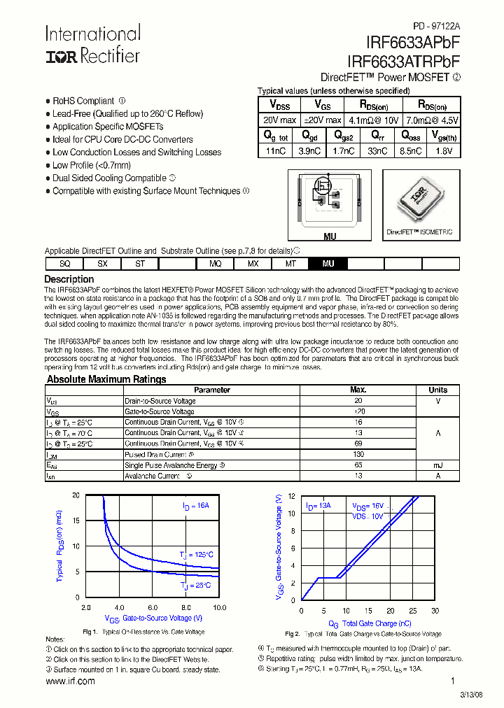 IRF6633APBF_5721193.PDF Datasheet