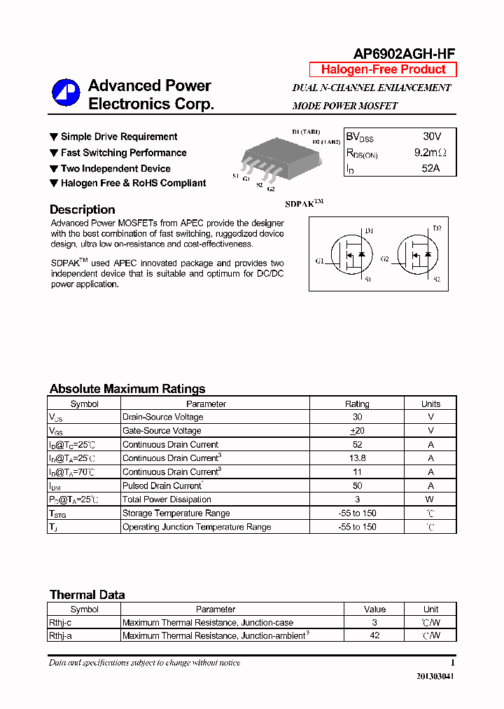 AP6902AGH-HF_5760626.PDF Datasheet