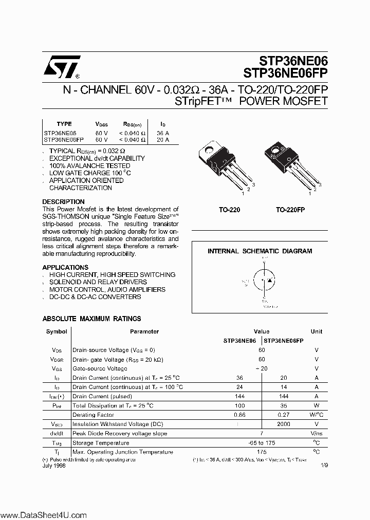 STP36NE06_6060686.PDF Datasheet