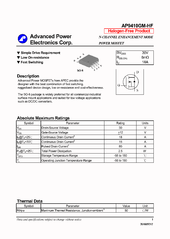 AP9410GM-HF_6346726.PDF Datasheet