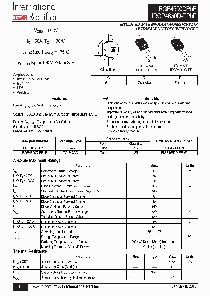 IRGP4650D-E_6508864.PDF Datasheet