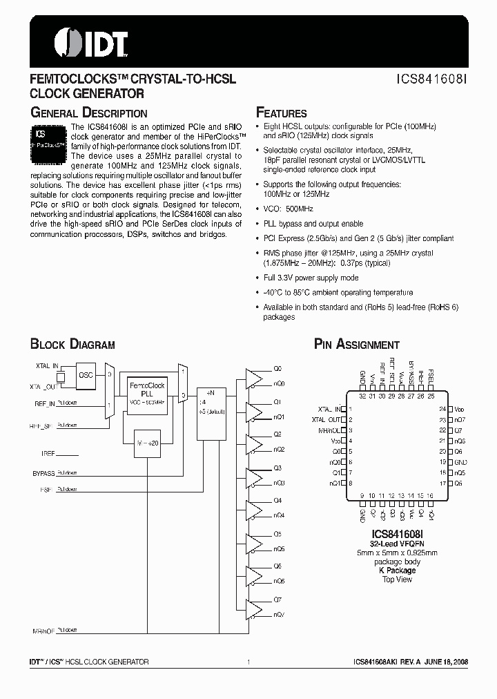 ICS841608AKIT_6585186.PDF Datasheet