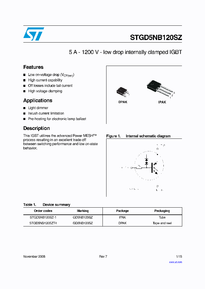 STGD5NB120SZT4_6682318.PDF Datasheet