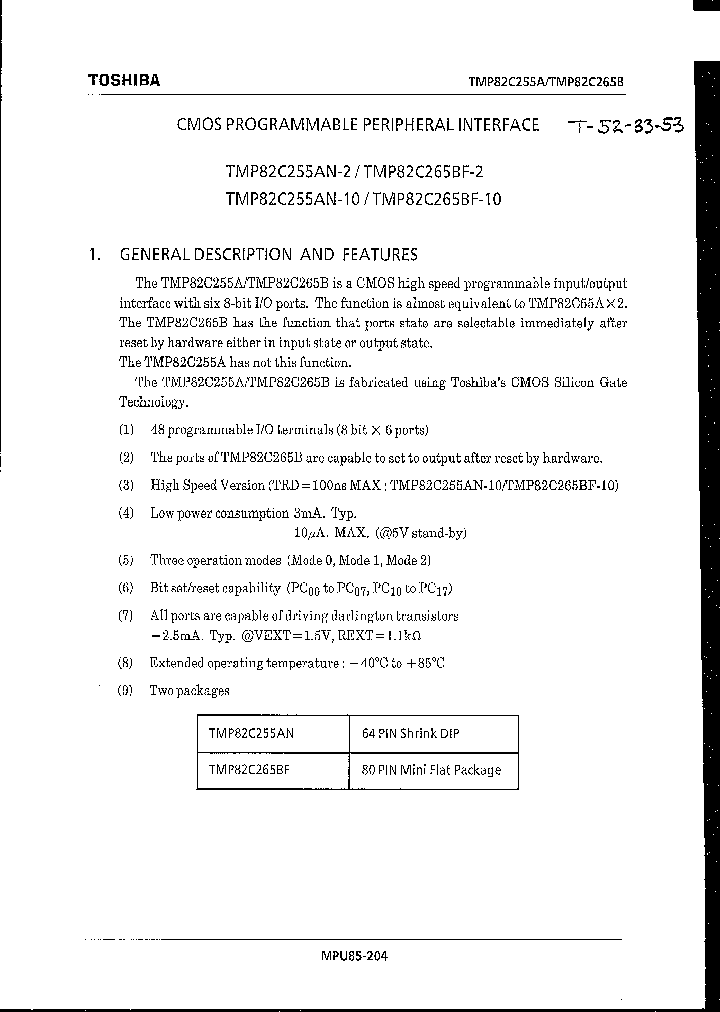 TMP82C255_6791765.PDF Datasheet