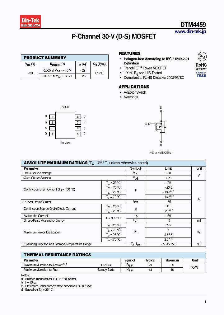 DTM4459_6987630.PDF Datasheet