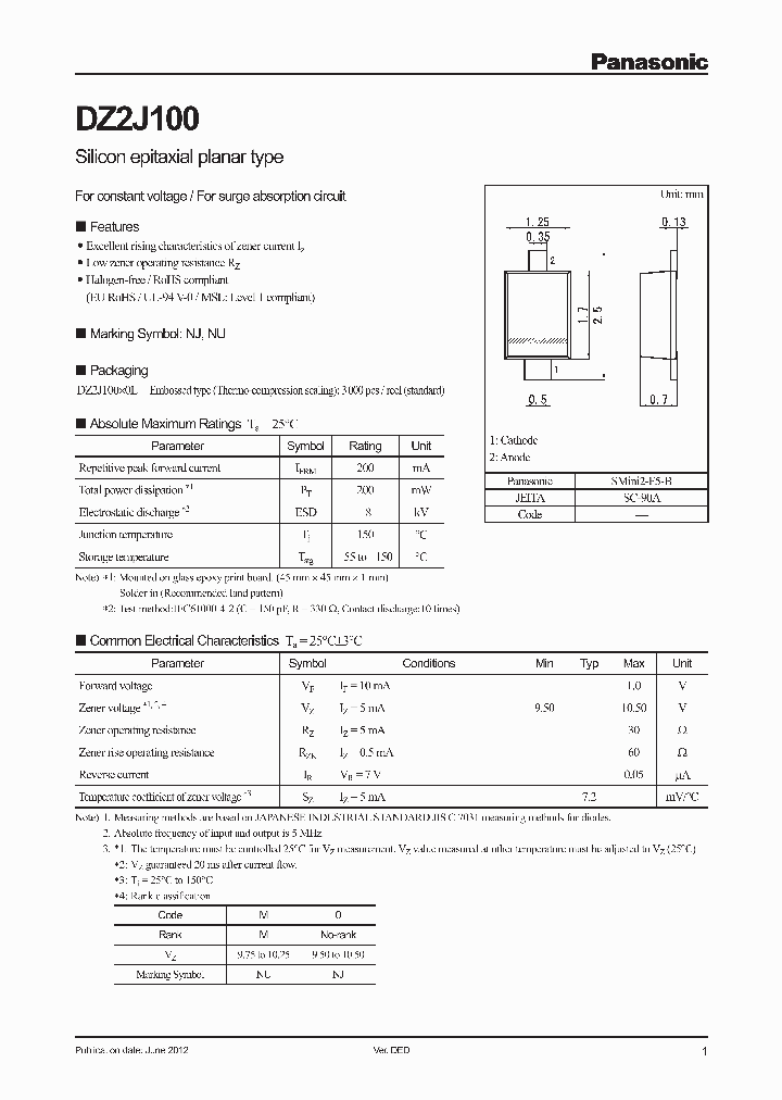 DZ2J100_7003321.PDF Datasheet