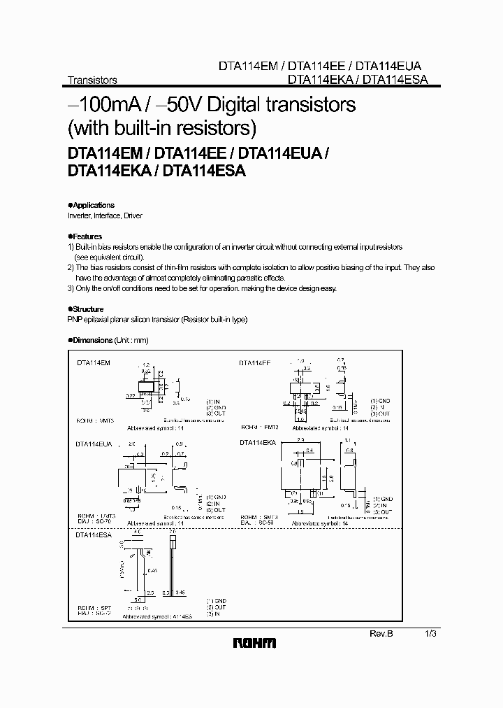 DTA114ESATP_7136375.PDF Datasheet