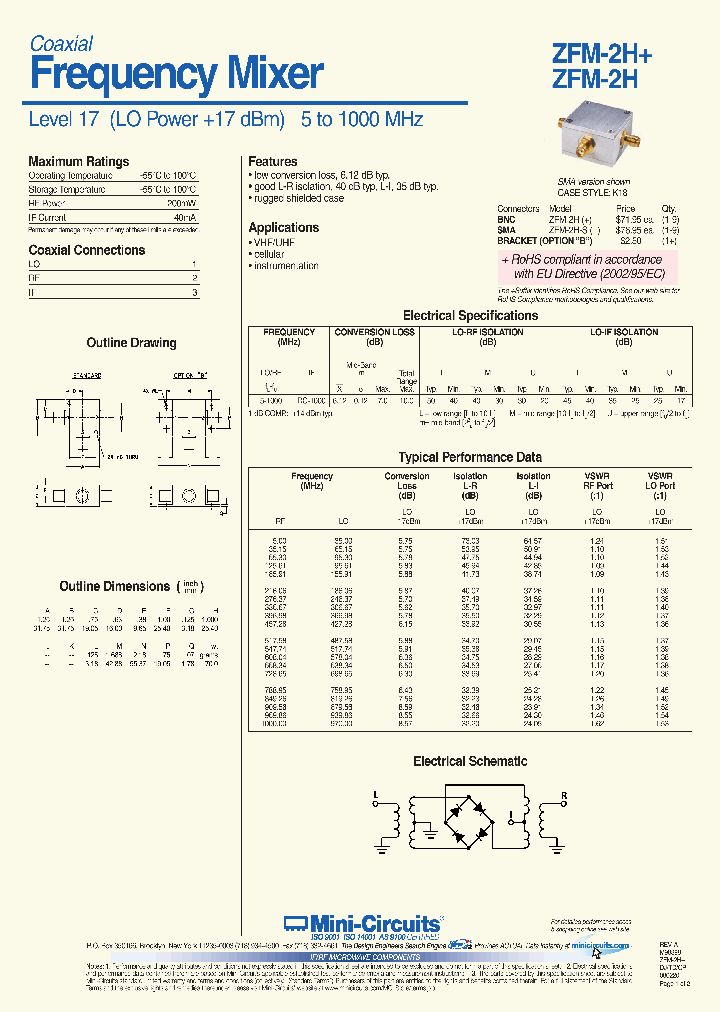 ZFM-2H-S_7332525.PDF Datasheet